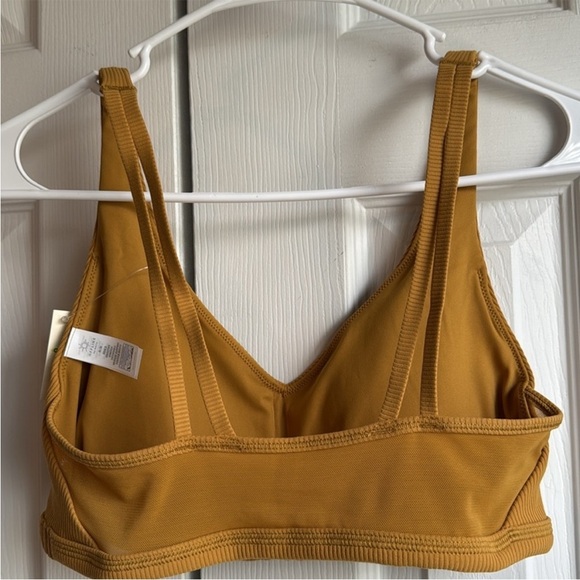 OFFLINE By Aerie Ribbed Sports Bra yellow golden mustard - Picture 5 of 5